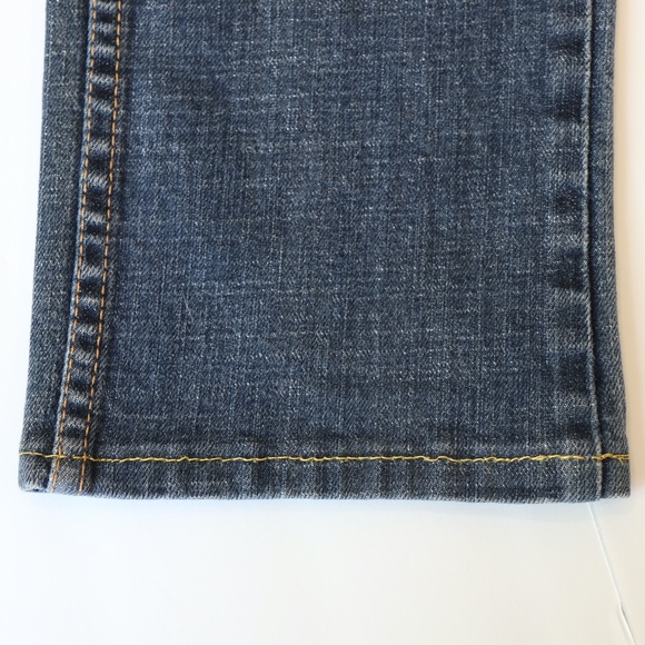 Straight leg sand-washed jeans mid-rise - Picture 12 of 12